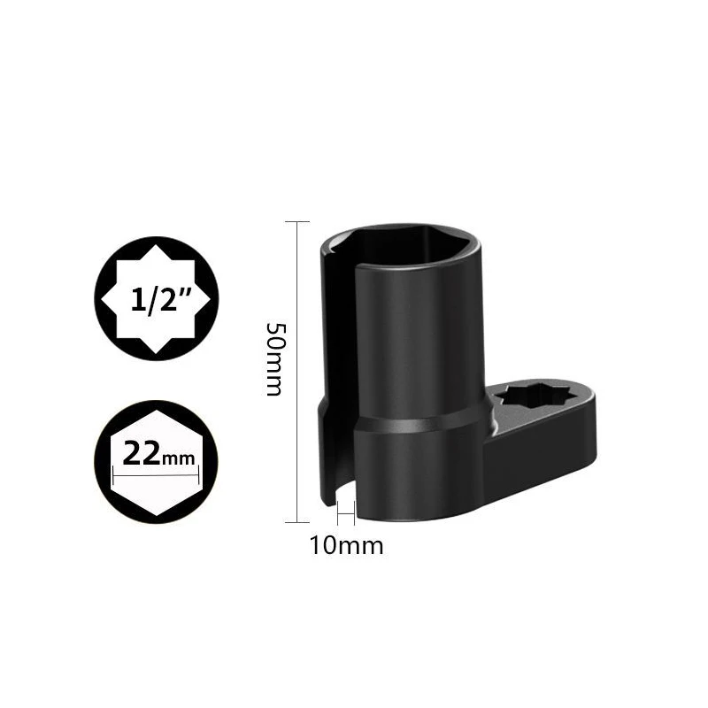 Sauerstoffsensor-Schlüssel 22mm O2-Sensor-Werkzeug für 3/8 Zoll und 1/2 Zoll Antrieb Kfz-Sauerstoffsensor-Entfernungswerkzeug – Detail 8
