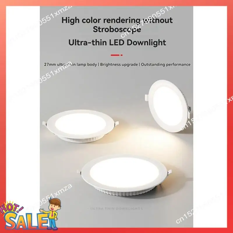ABCL 6PCS 12W LED da incasso faretto da incasso a soffitto rotondo per camera da letto interna illuminazione decorativa per la casa luce calda