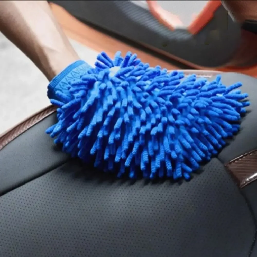 

1/3/5pcs Microfiber Chenille Car Wash Gloves Coral Velvet Pad Double-Faced Mitt Auto Care Vehicle Cleaning Tools