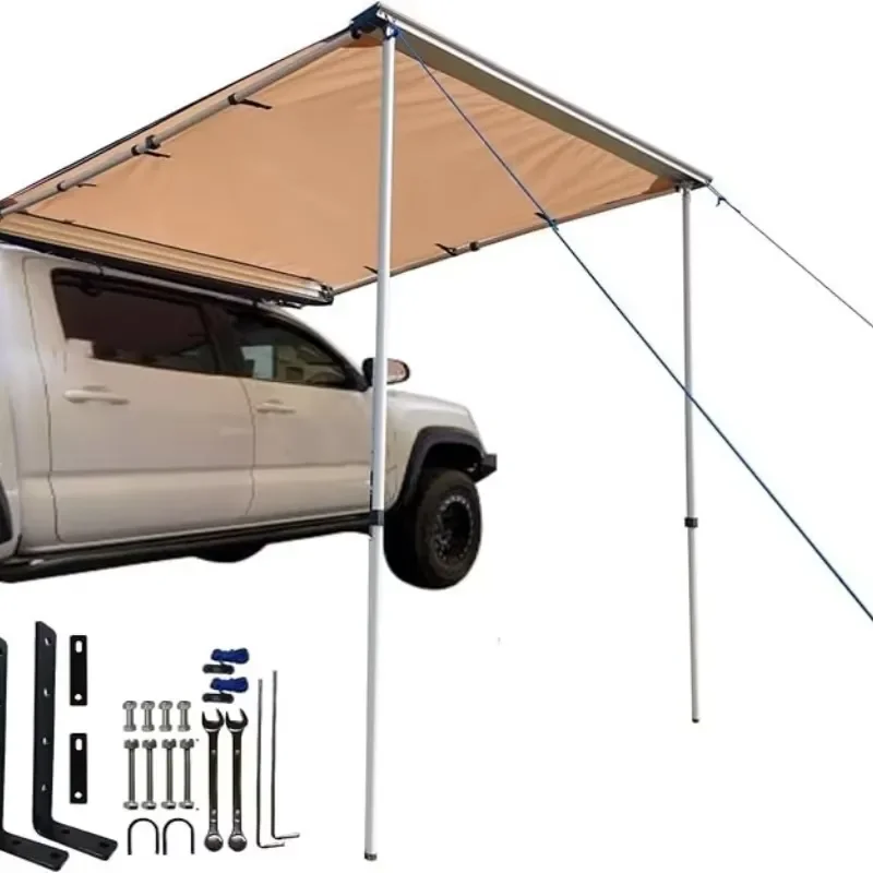 Vehicle Awning Outdoor Off-Road Camping Waterproof UV50+ Car Side Awning Sun Shade for Most Jeep/SUV/Truck/Van