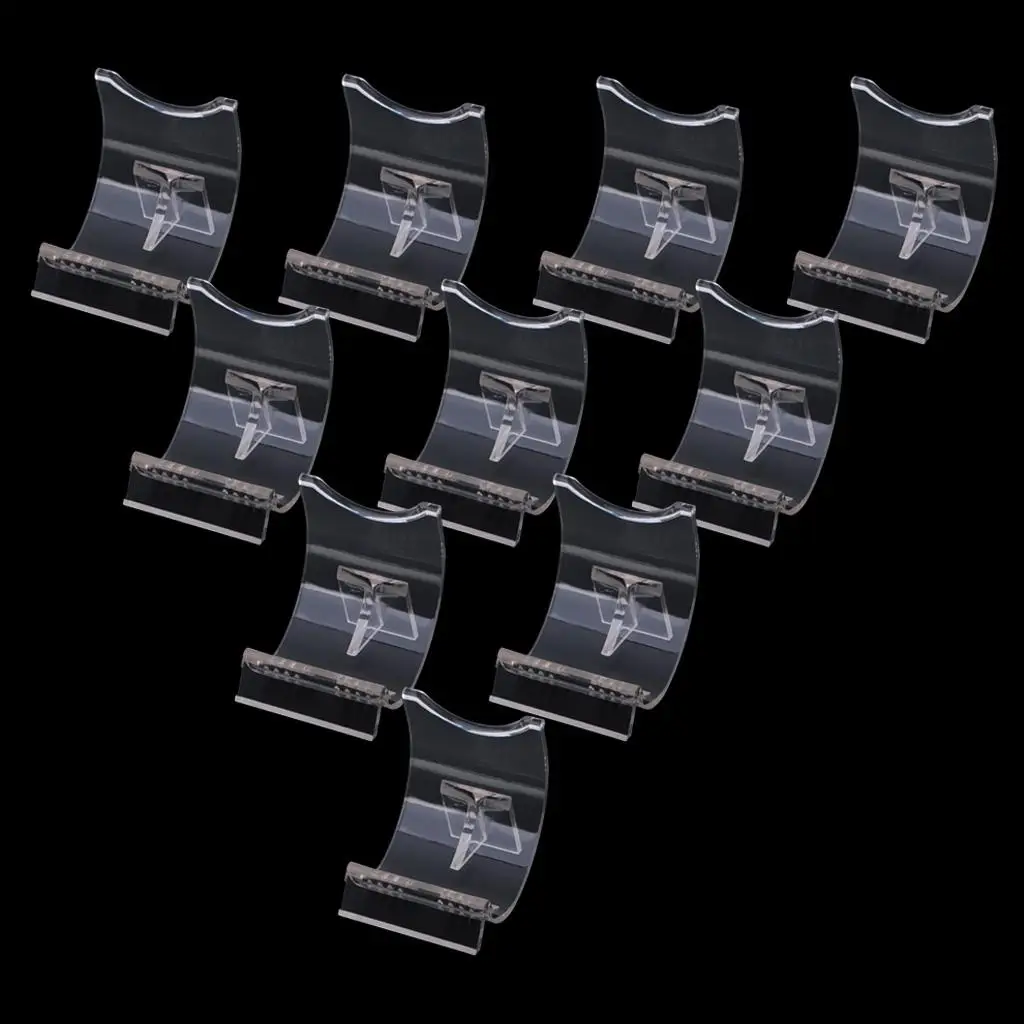 5/10/15pcs Clear Lighter Show Easel Stand Base Collector Accessory Bracket