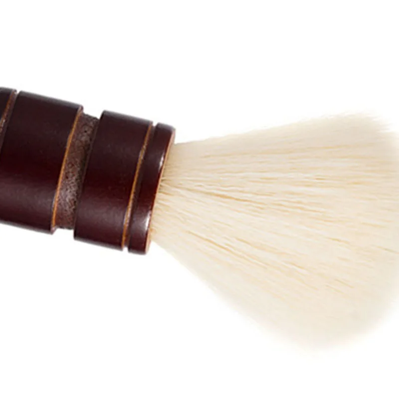 Pincel de barbear masculino de texugo puro, madeira para lâmina, borda dupla, reto de segurança, clássico