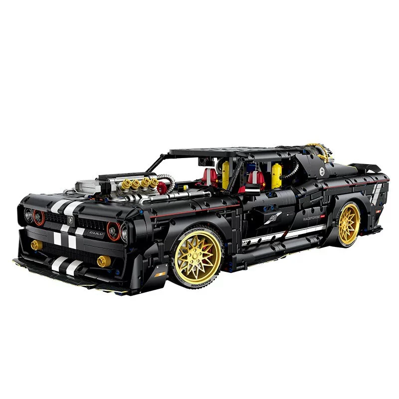 

Technical City Mustang Sport Car Building Block Super Speed Remote Control Racing Vehicle Model Bricks Toys For Kid Xmas Gift