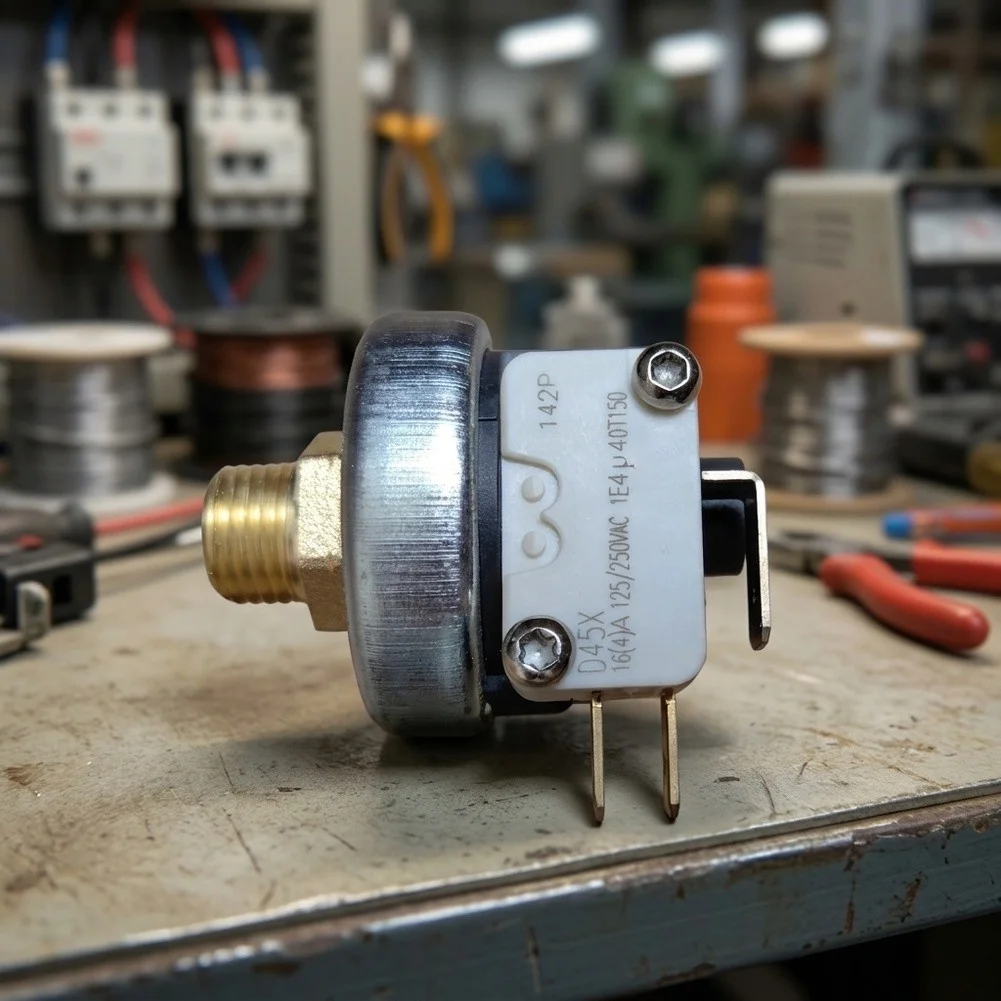 Copper Pressure Switch Valve Controller 9.6mm 13mm Thread For For Steam Cleaner Coffee Machine Milk Frother Industrial