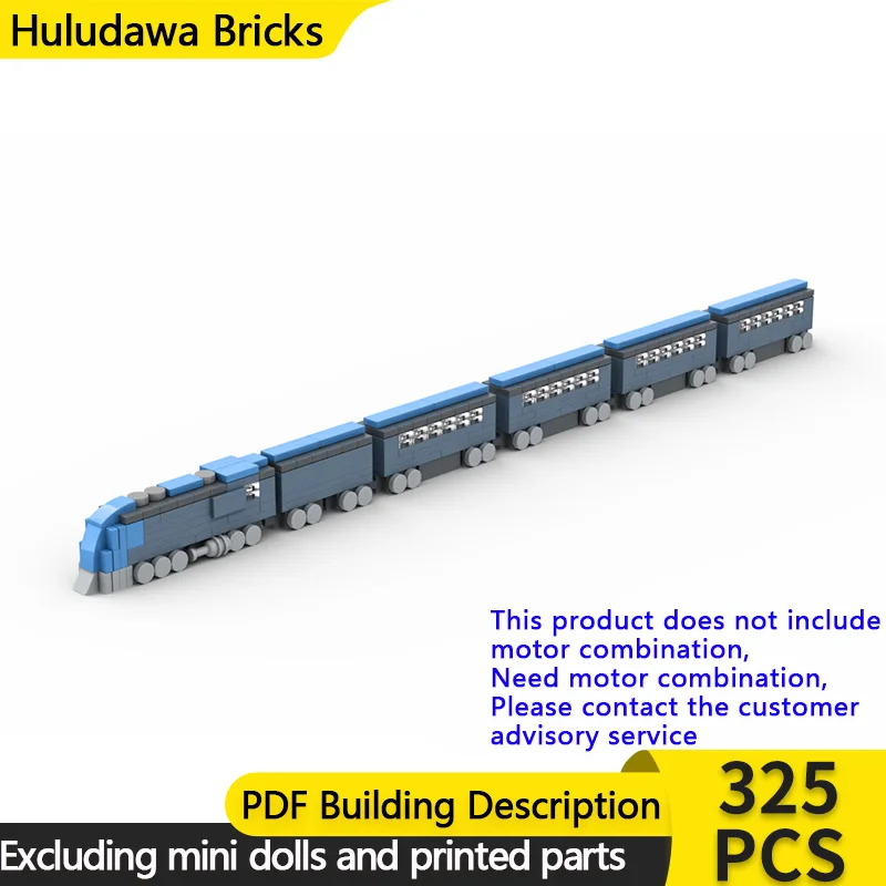 

City Car Model MOC Building Bricks Rail Streamliner Passenger Train Modular Technology Children Holiday Gifts Assemble Toys Suit