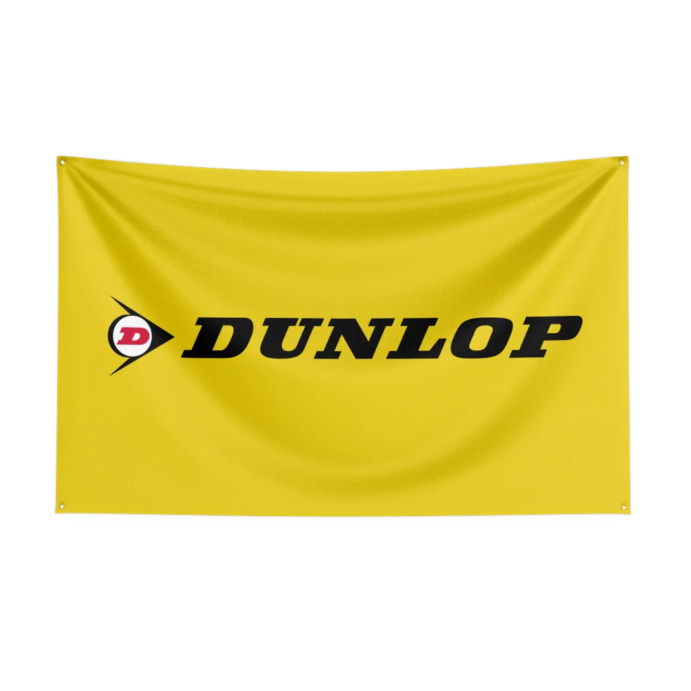 3x5ft D-Dunlop Tiress Auto Parts Flag Room Decor Flag Outdoor Decorations Flags for Rooms
