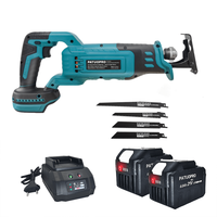Brushless Reciprocating Saw Portable Multifunction Handsaw Cordless Metal Wood Cutting Tool With 4 Blades For Makita 18V Battery
