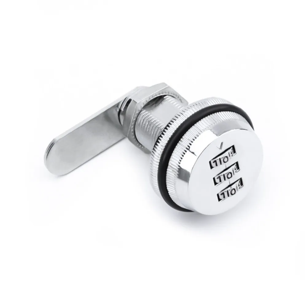 Zinc Alloy Cabinet Lock Multicolor Rotary Tongue Lock Password Coded Lock Cylinder Coded 3-Digit Password Metal Security Locks