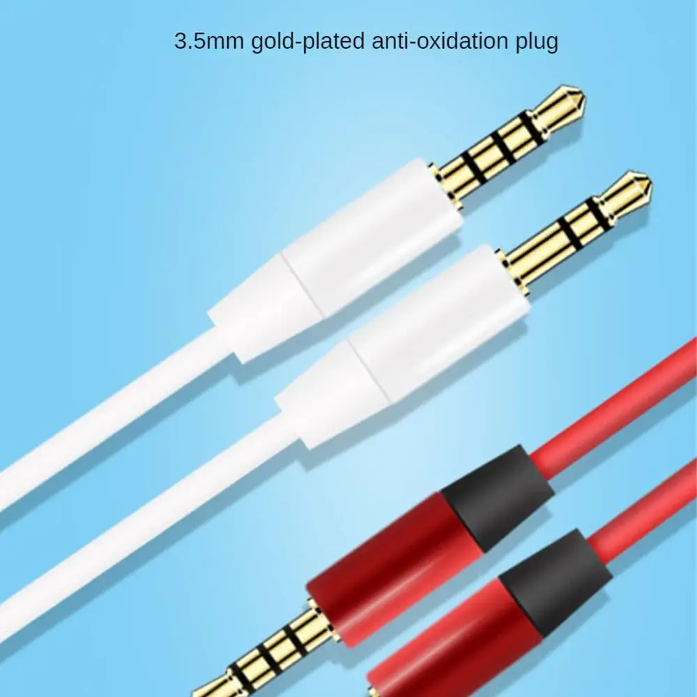 Audio Line Has Many Uses Clear Audio Transmission Durable Audio Cable Easy Connection Gold-plated Connector Headphone Cable