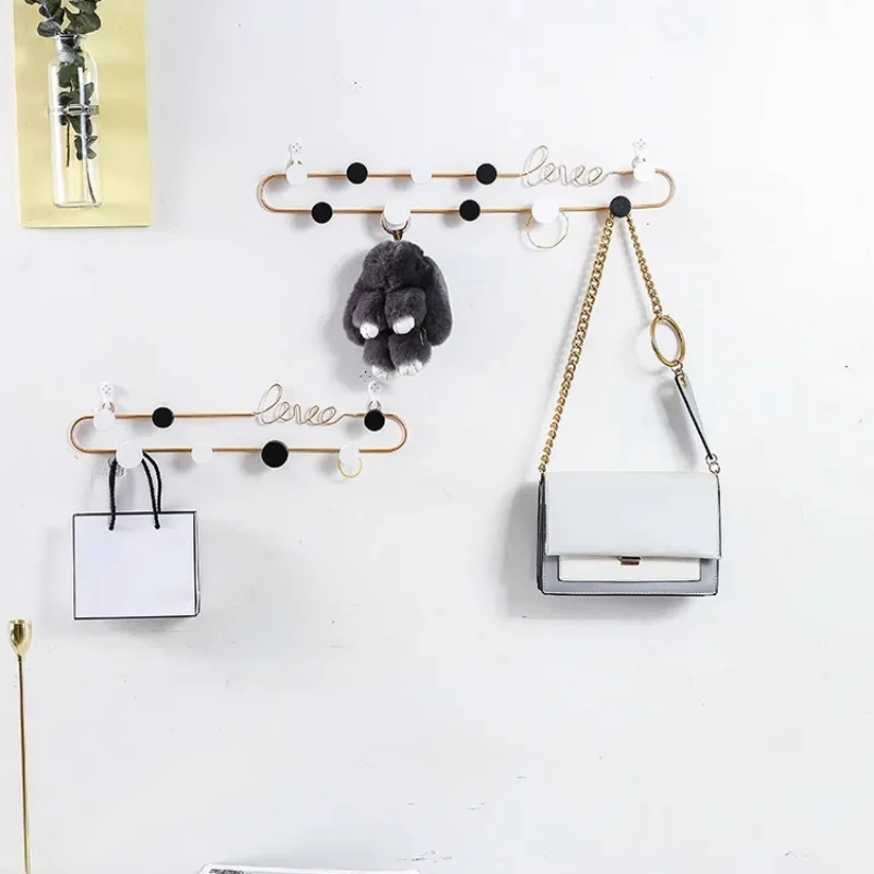 Aesthetic Metal Clothes Rack Golden Black Nordic Modern Clothes Stand Living Room Bedroom Percheros Para Ropa Hallway Furniture