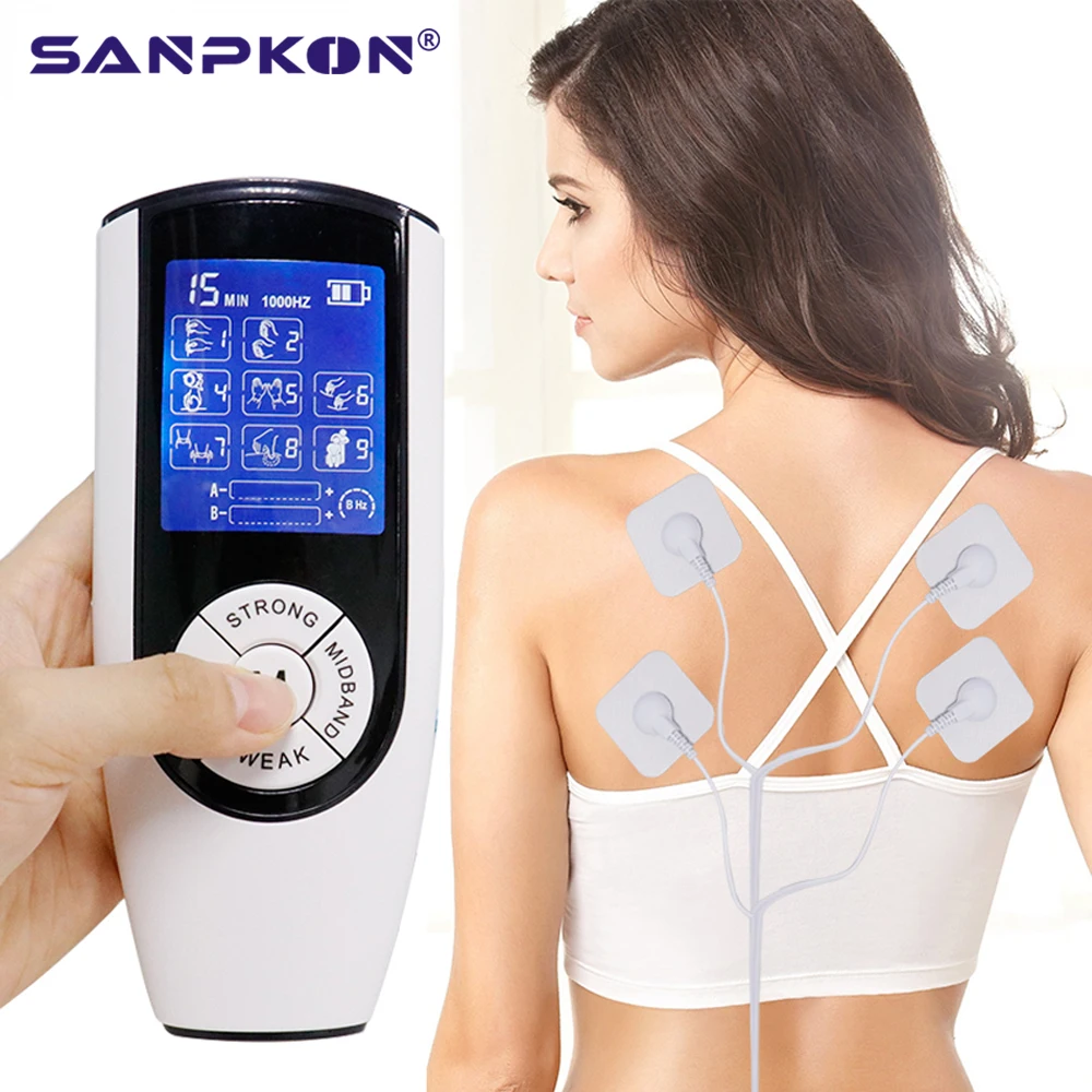 Muscle Stimulator Dual Channel Digital Electronic Body Slimming Pulse Acupuncture Therapy Massager Relax Physiotherapy Apparatus