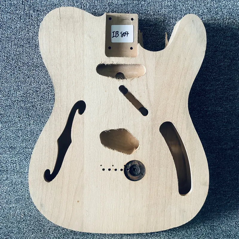 IB804 Body Top Damaged Semi Hollowbody TL Guitar Body See Through from Tele Guitar Replace and DIY Jazz Guitar TL