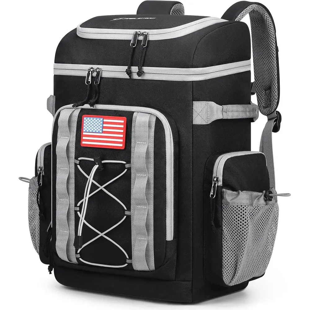

Lightweight Insulated Cooler Backpack, 35/50 Can Capacity, Suitable for Camping and Beach Trips, Keeps Temperature for 16 Hours