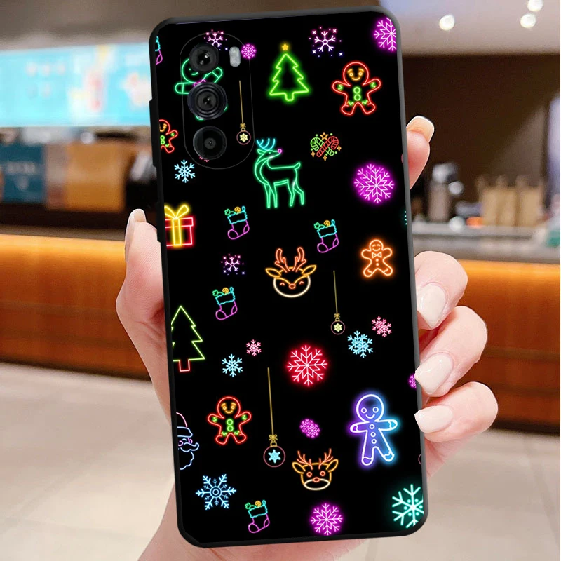 

Phone Case For Motorola Edge 50 40 Pro 60 50 40 30 Ultra Neo Fusion Moto G Play G Stylus G Power G Christmas Tree Light