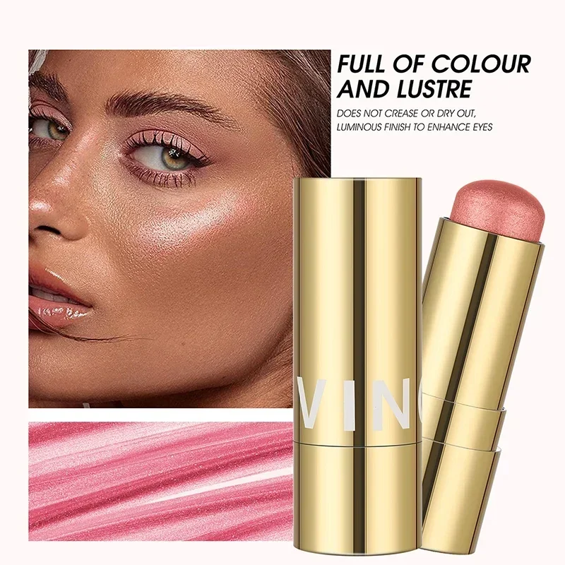 3D Face Brighten Highlighter Bar Magical Halo Highlighter Stick  Cosmetic Face Contour Bronzer Shimmer Powder Concealer Contour