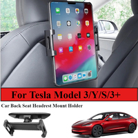 Car Back Seat Headrest Mount Holder For Tesla Model 3/Y/S/3+ 360 Rotation Tablet PC Auto Model3 Highland 2024 Phone Holder Stand