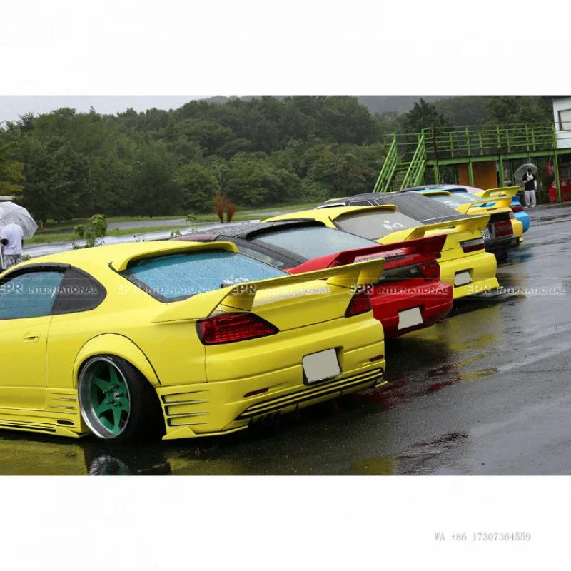Suitable for Nissan Silvia S13 S14 modification parts, carbon fiber rear spoiler, 326Pow rear diffuser stabilizer wing