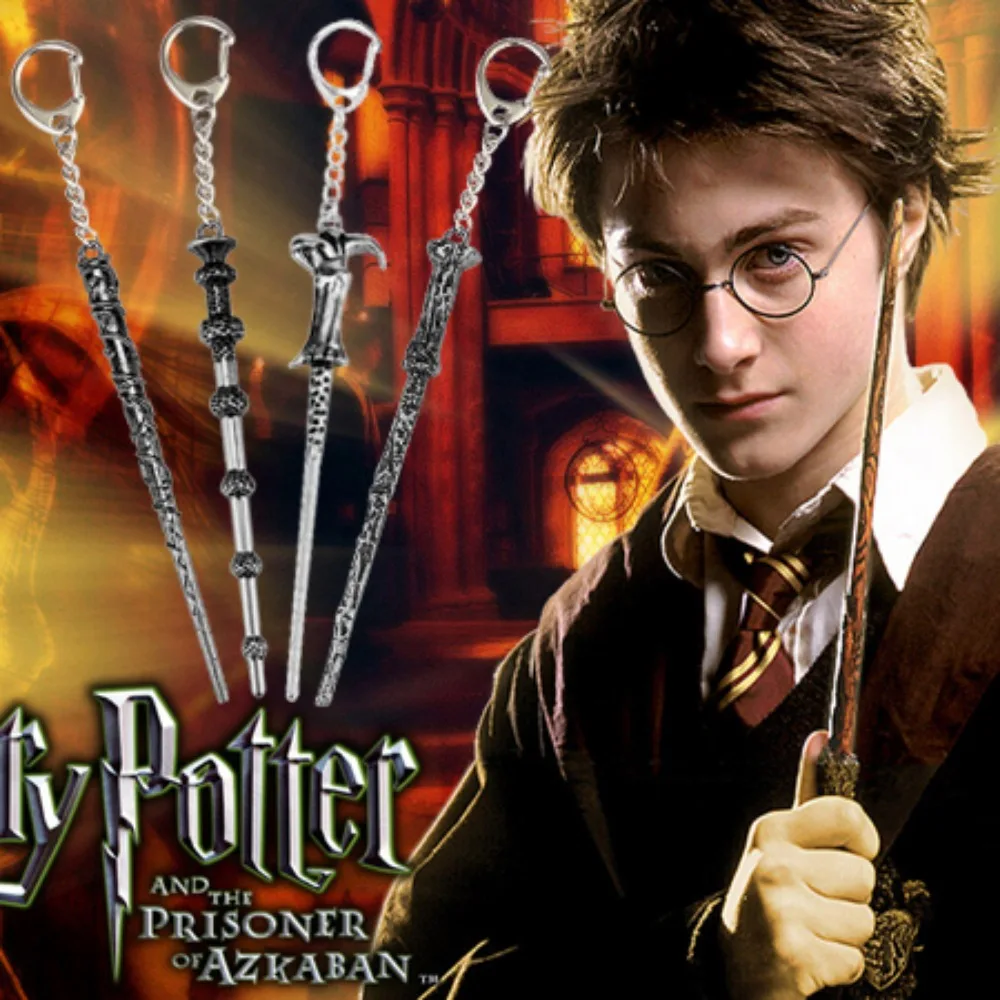 فيلم هاري المفاتيح الأزياء تأثيري العصا السحرية قلادة كيرينغ المشجعين حقيبة الظهر اكسسوارات مجوهرات هدايا #2