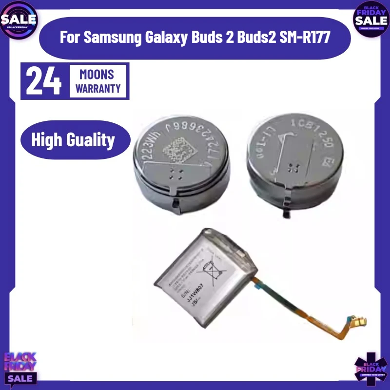 

New Battery EB-BR190ABY 472mAh For Samsung Galaxy Buds 2 Buds2 SM-R177 Earphone Headset Battery ICB1250 NS1250
