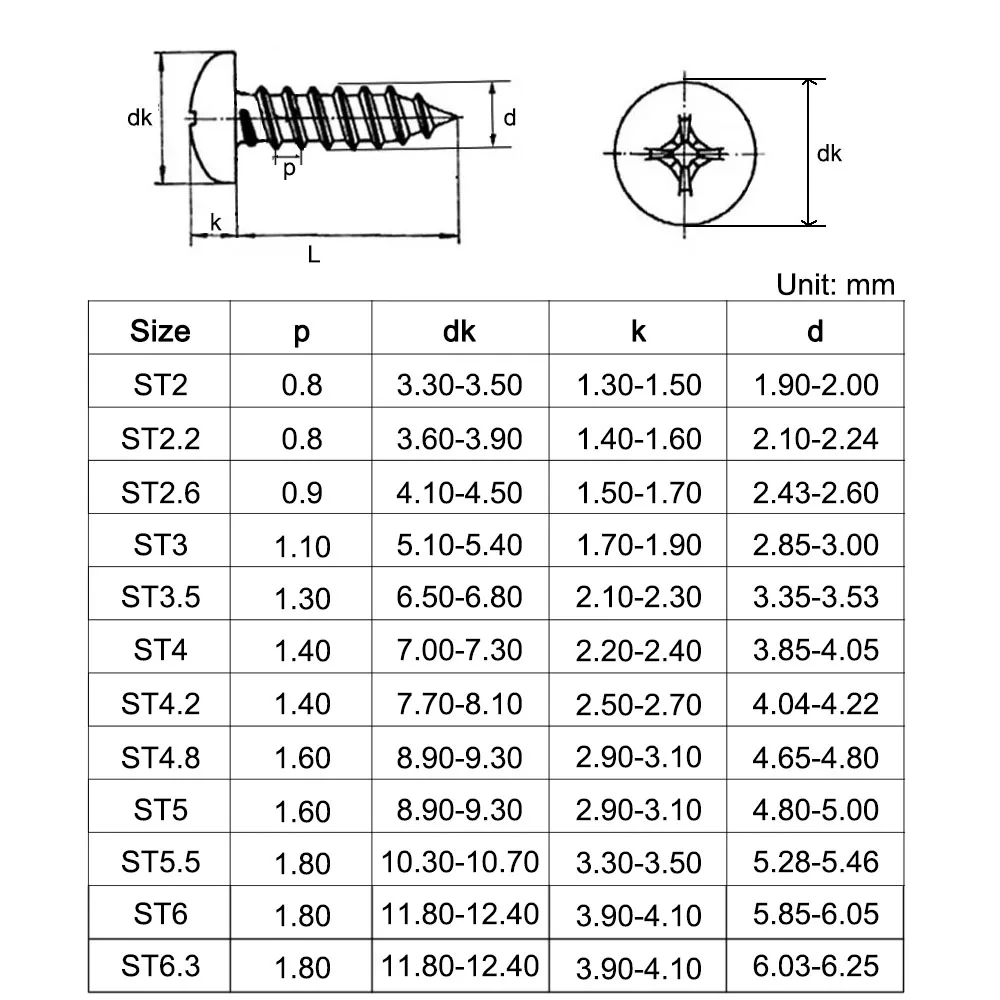 20-200pcs M3 M4 M5 M6 M8 316 Stainless Steel Cross Phillips Flat High Quality Countersunk Head Screw Bolt Length=8-45mm