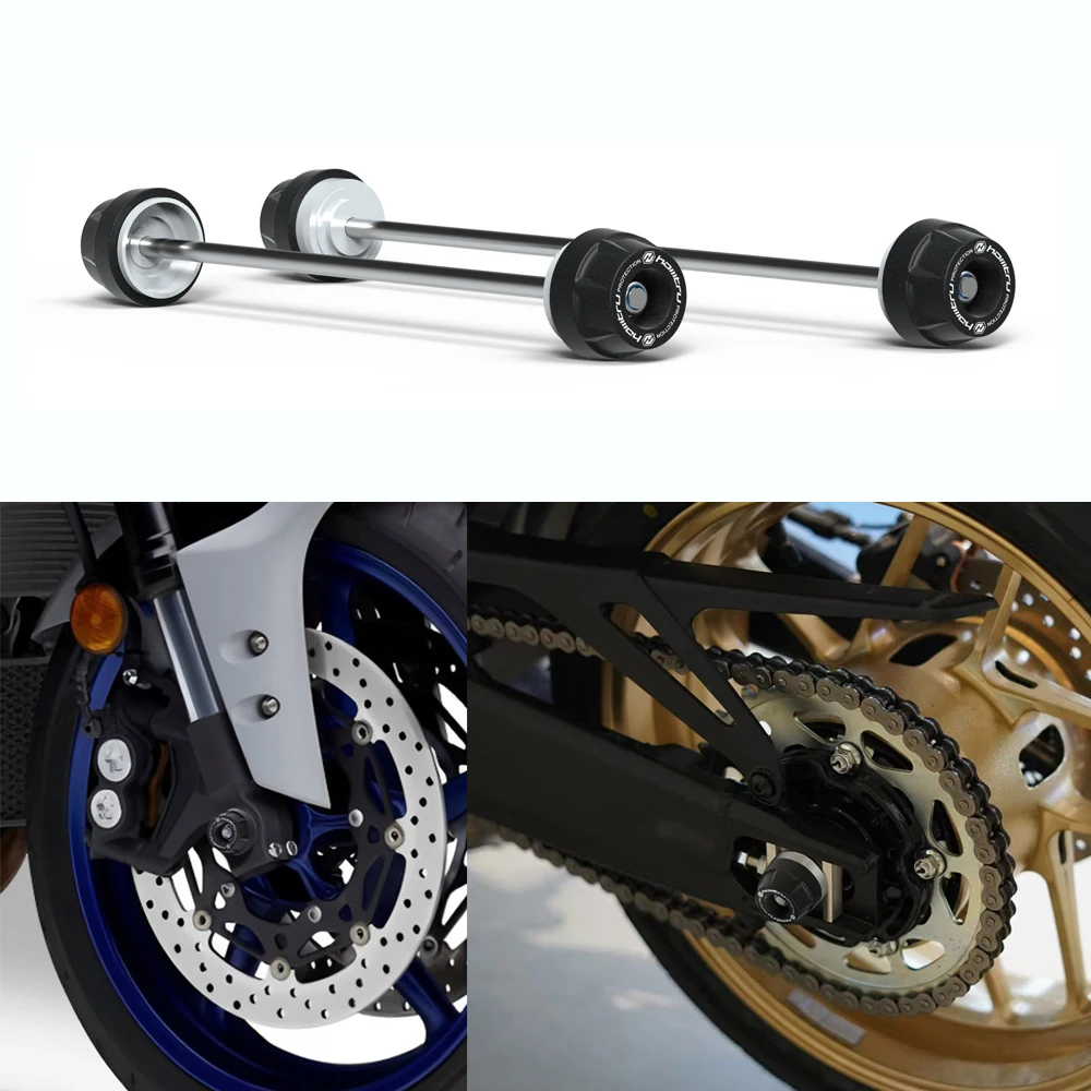 For YAMAHA YZF R6 Motorcycle Wheel Spindle Protection Axle Cover Set 2017-2026 High-Quality Durable Axle Covers