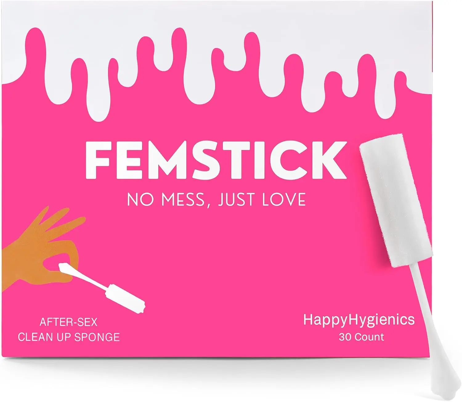 

Набор из 30 штук: Спонжи после полового акта для женщин - Femstick Ultra Absorbent для гигиены после секса