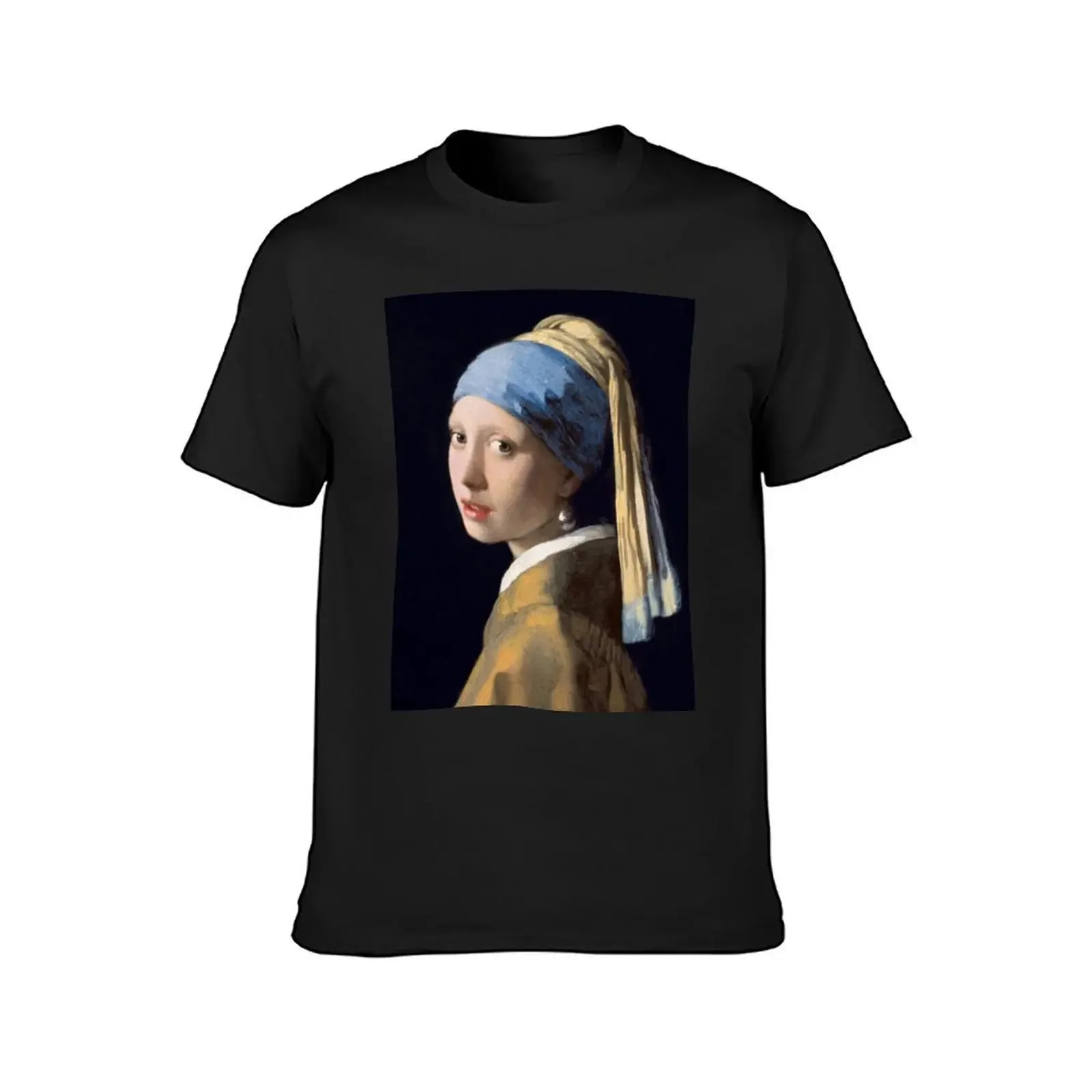 The Girl With A Pearl Earring T-Shirt new edition plus size clothes cotton graphic tees tee shirts for men