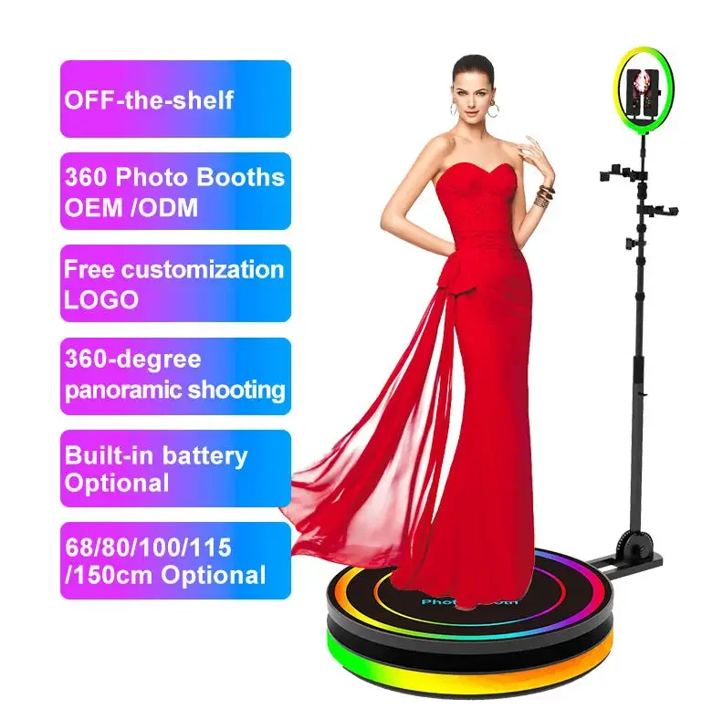 Hot Sale New Portable Selfie 360 Spinner Degree Platform Business Photo Booth 360 Camera Vending Machine 360 Video Booth