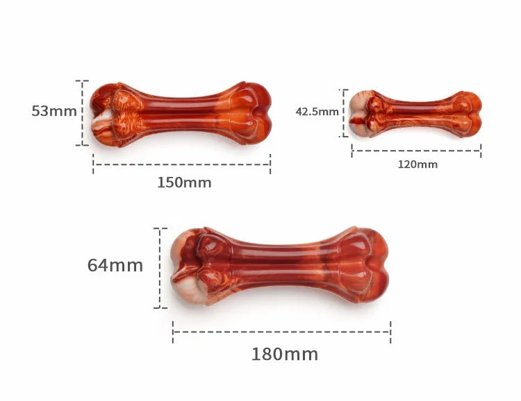 Manufacturer Wholesale Beef Fragrance TPU Nylon Chew Dog Simulation Bone Toy