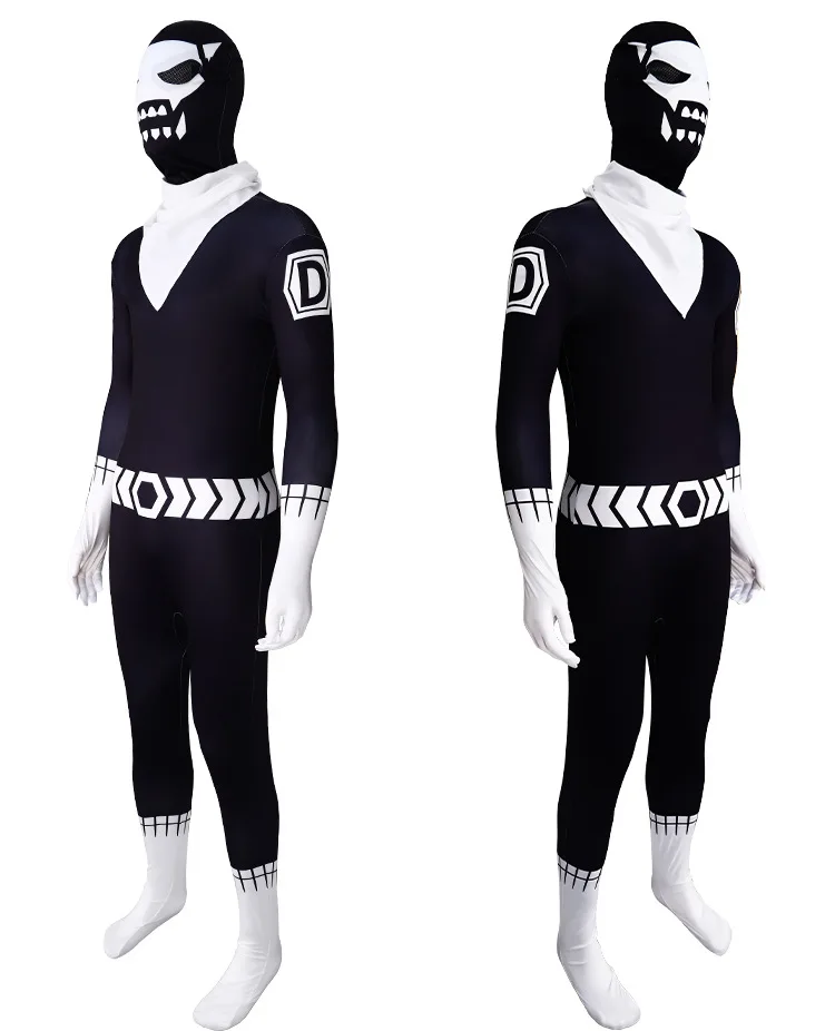 Disfraz de Anime Go Go Loser Ranger Reject Fighter D, Disfraz de Cosplay Sentai Daishikkaku, Uniforme de Batalla, Mono de Halloween para Hombre