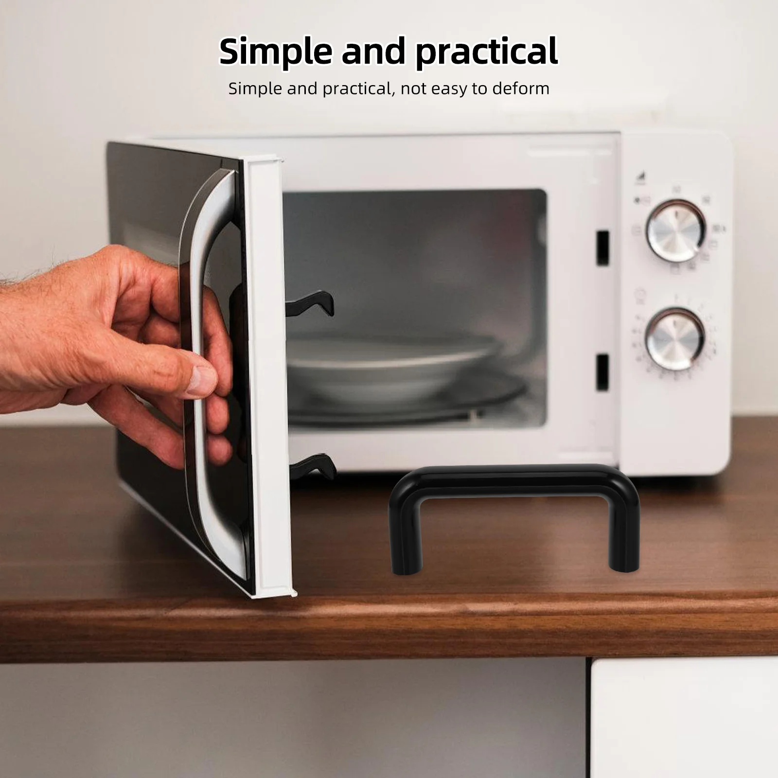 1 قطعة مقبض سحب بلاستيكي 120 مللي متر ثقب مركز M8 الموضوع U شكل الباكليت خزانة سحب الثقيلة لأثاث باب الفرن #6