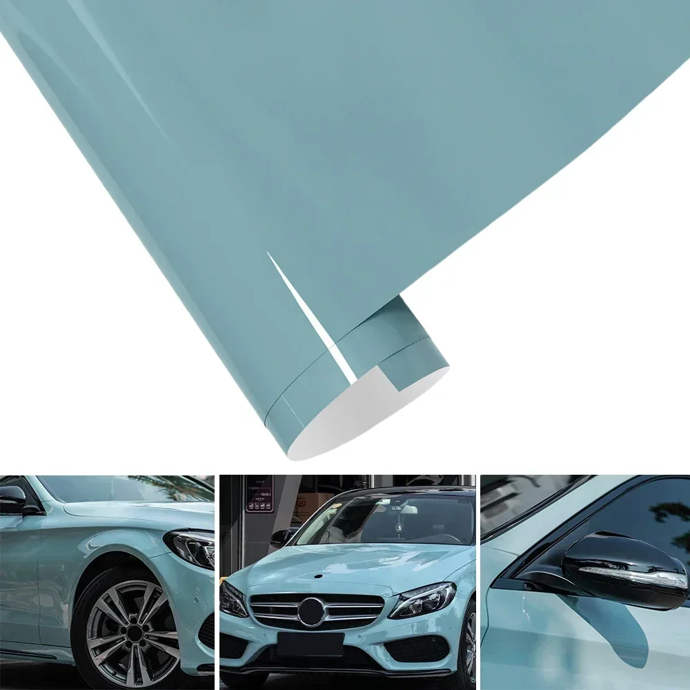 

ПЭТ глянцевая синяя автомобильная виниловая пленка Meissen с технологией выпуска воздуха, самоклеящаяся наклейка для автомобиля, аксессуары для украшения автомобиля