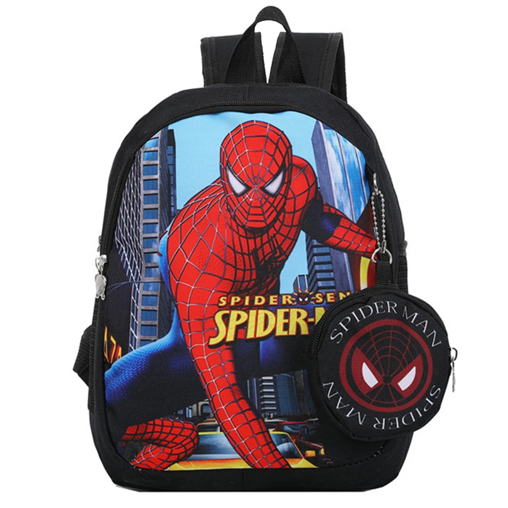 Marvel Kids Backpack for Students Spider Man Design Kindergarten Bagpack Casual Baby School Bags Teenagers Breathable Bookbag