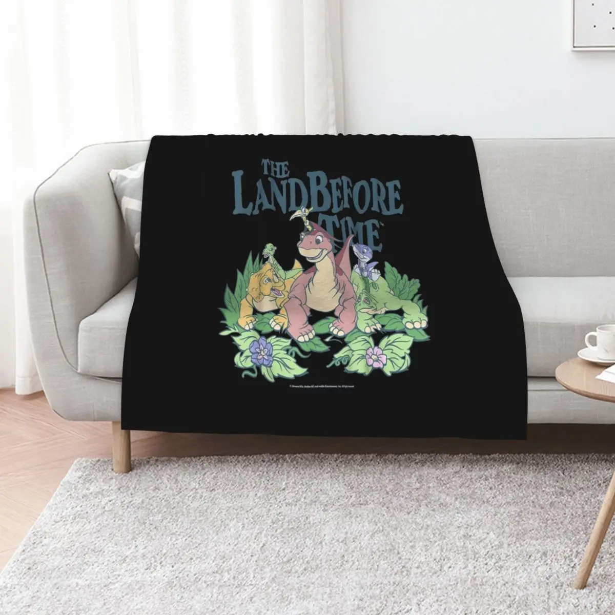 

Land Before Time Pastel Dinosaur Friends Throw Blanket Bed anime Hairy Bed covers Blankets