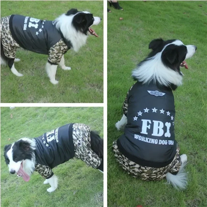 

Winter Dog Clothes Big Dog Clothing Large Dog Outfit Garment Warm Pet Jumpsuit Doberman Samoyed Golden Retriever Husky Jacket
