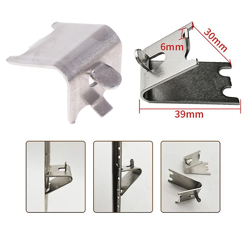 **1Pc Commercial Freezer Shelf Clips 304 Stainless Steel Refrigerator Shelf Support Clamp Bracket Shelves Parts Home Accessories