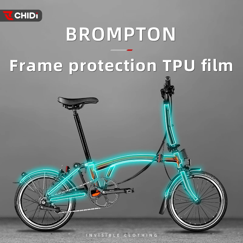 Bike fully painted protective film, bike accessories, full body protection, the best protection,For BROMPTON C series