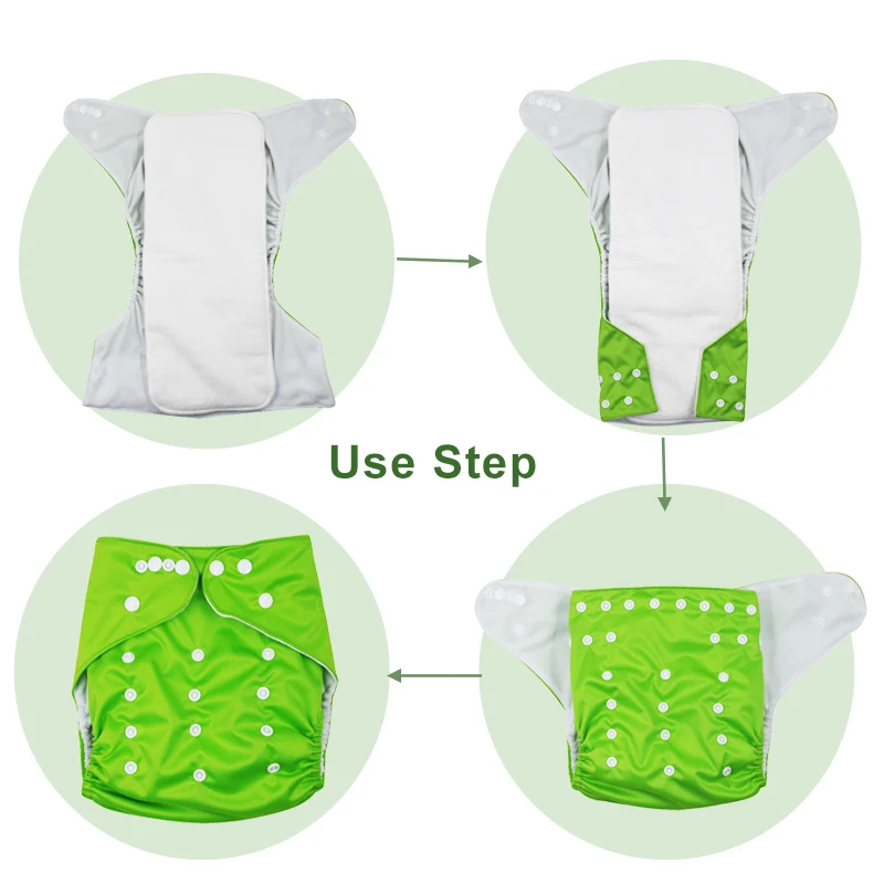 [usurpon] 3-7years Children Washable Reusable Nappies Waterproof Cloth Diapers Baby And Big Size Diapers For Children