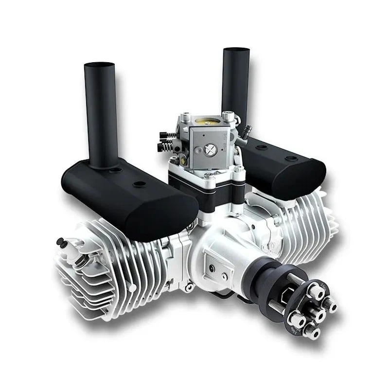 76cc Opposed Twin Cylinder Two Stroke Power Motor for RC Fixed Wing Model Equipment