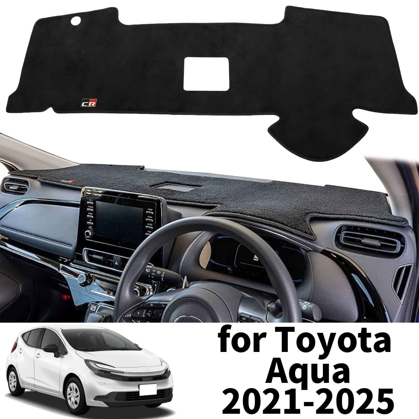 

fit for Toyota Aqua XP210 2021 2022 2023-2025 Car Dashmat Dashboard Cover Pad Protective Carpet Accessories DashMat Sunshade