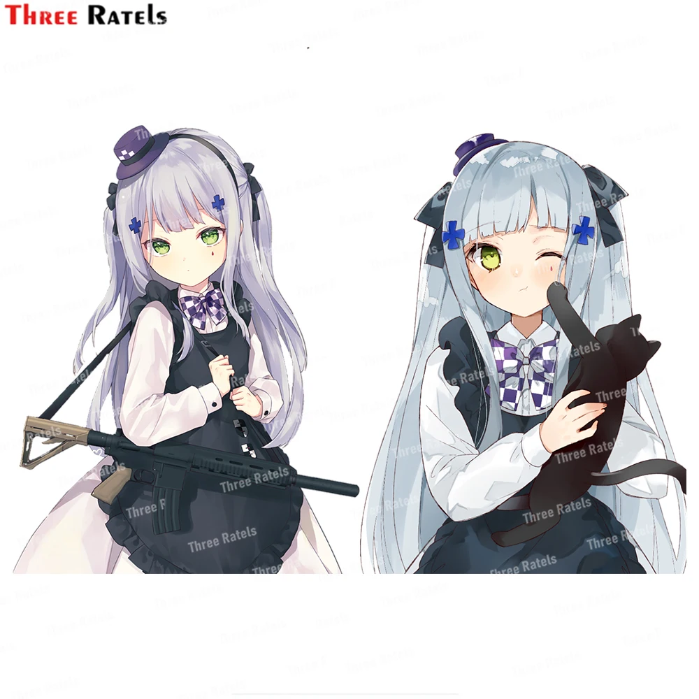 Наклейки Three Ratels I919 HK416 Loli Of Girls Frontline для автомобиля, стола, ноутбука, гитары, скейтборда