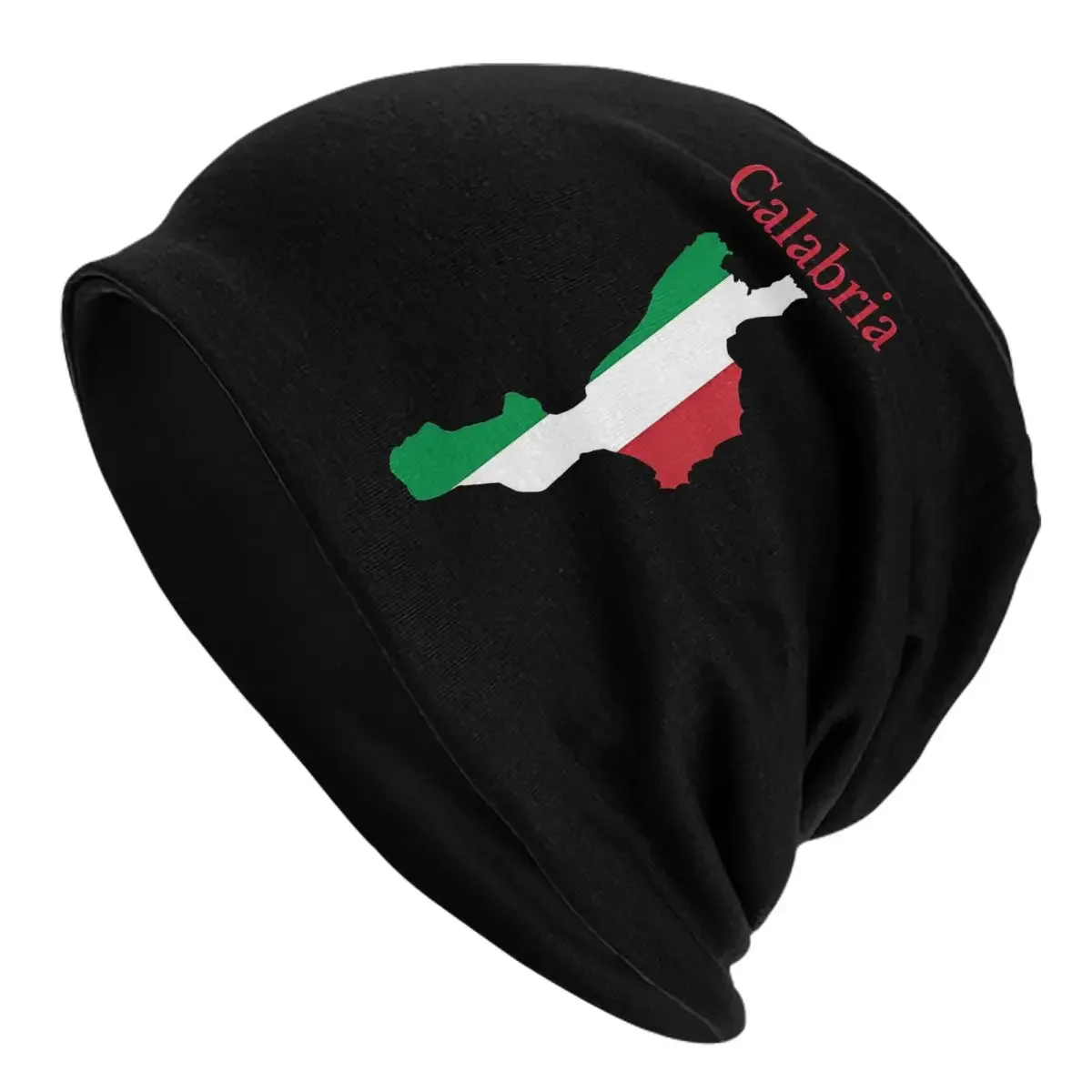 Calabria Map Italy Flag Italian Region Cap Hip Hop Adult Outdoor Skullies Beanies Hat Spring Warm Multifunction Bonnet Knit Hat