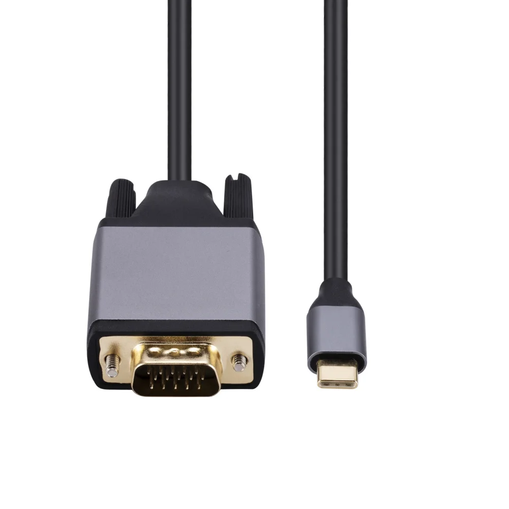 USB C do kabel VGA typ adaptera C do konwerter VGA kabel Adapter do odtwarzania ekranu projekcyjnego laptopa