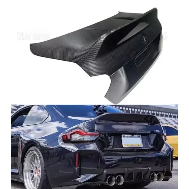 New! For BMW 2 Series G87 M2 Dry Carbon Carbon Fiber Tailgate Cover Car Tail Modification Carbon Fiber Accessories Body Kits