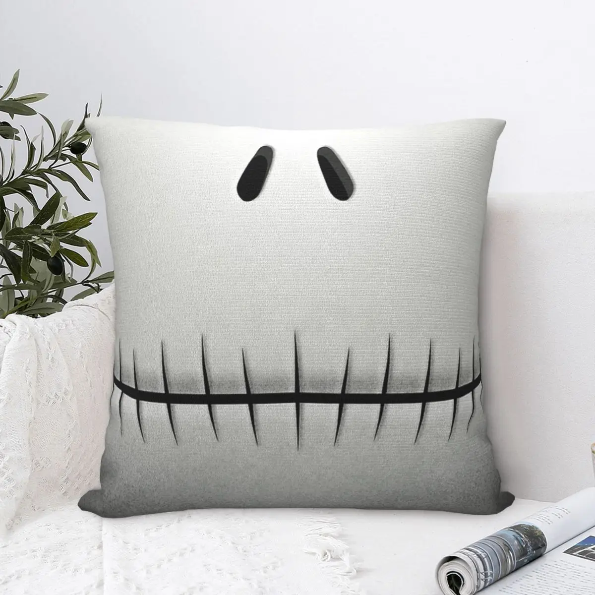 غطاء وسادة من البوليستر على شكل يقطين كينغ، غطاء وسادة مزخرف، كابوس قبل عيد الميلاد، غطاء كيس وسادة للمنزل #1
