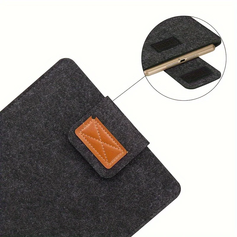 Felt Sleeve Slim Tablet Case Cover Bag for MacBooks Air Pro 11 13 15 Inch Solid Color Tablet Storage Bag