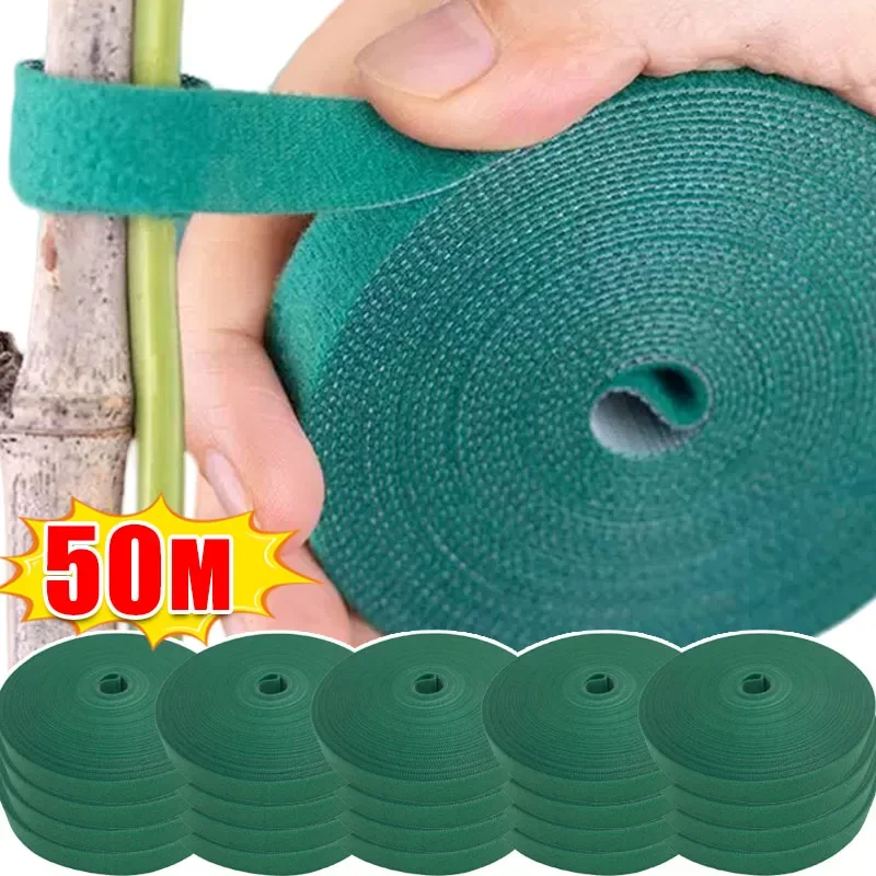 Nylon Plant Ties Plant Bandage Hook Tie Loop Adjustable Plant Support Reusable Fastener Tape for Home Garden Accessories