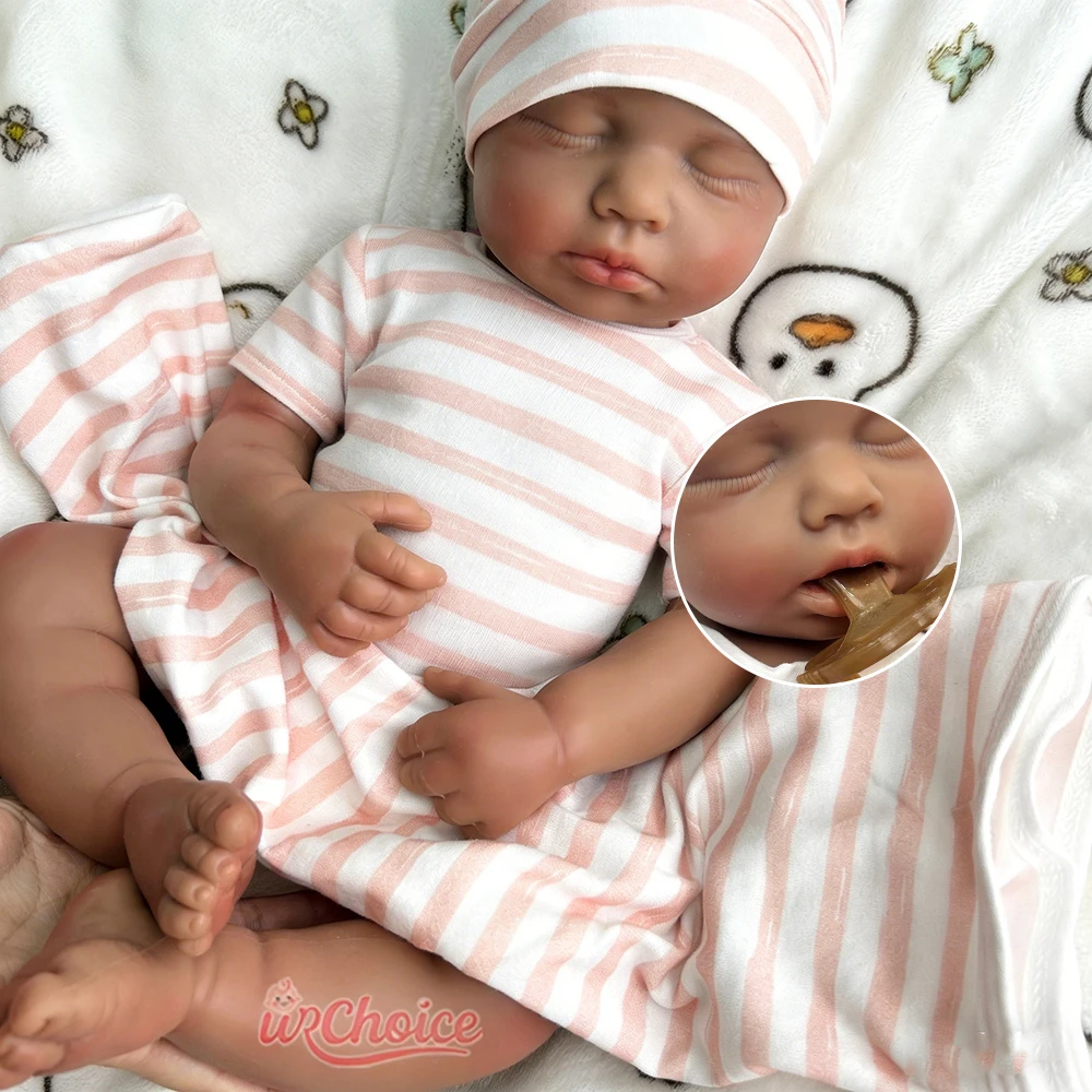 

Реалистичная кукла-реборн Лулу с открывающимся ртом, 50 см, из мягкого силикона, для художников, с реалистичной текстурой, анатомически точная.