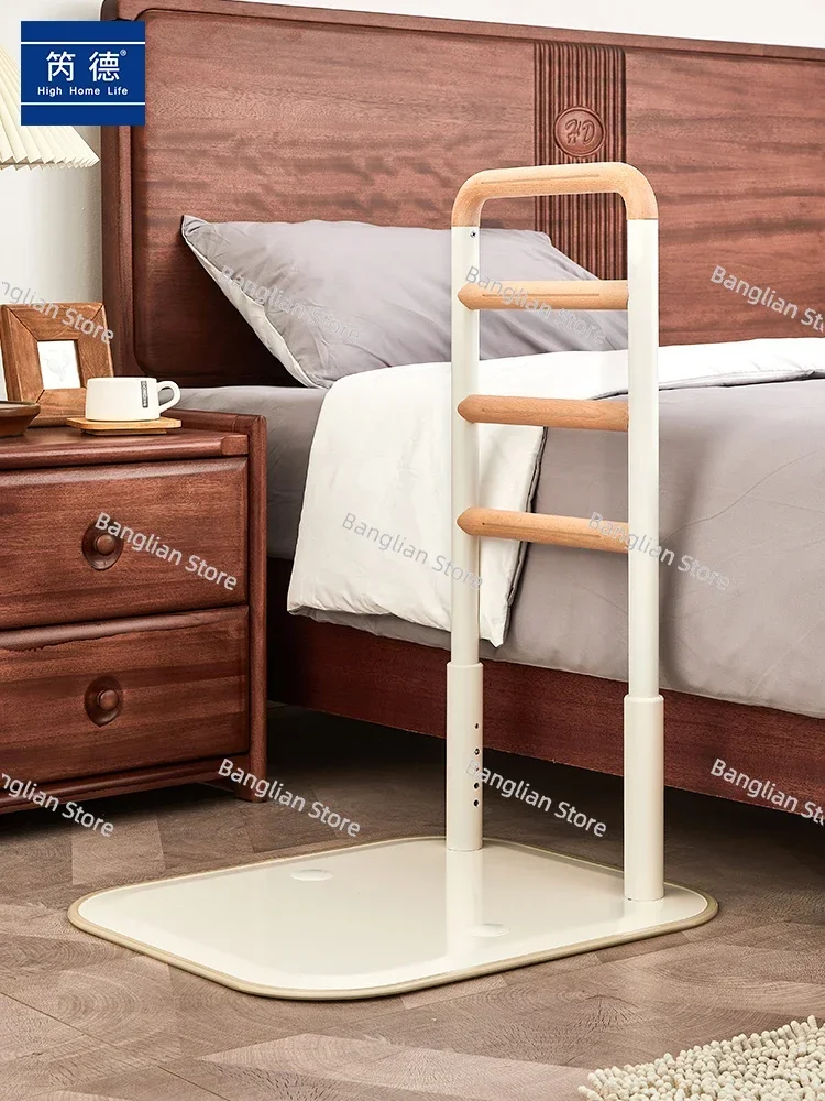 Punching-free bed guardrail for elderly people's bedside armrest to help them get up; domestic armrest lifter booster frame