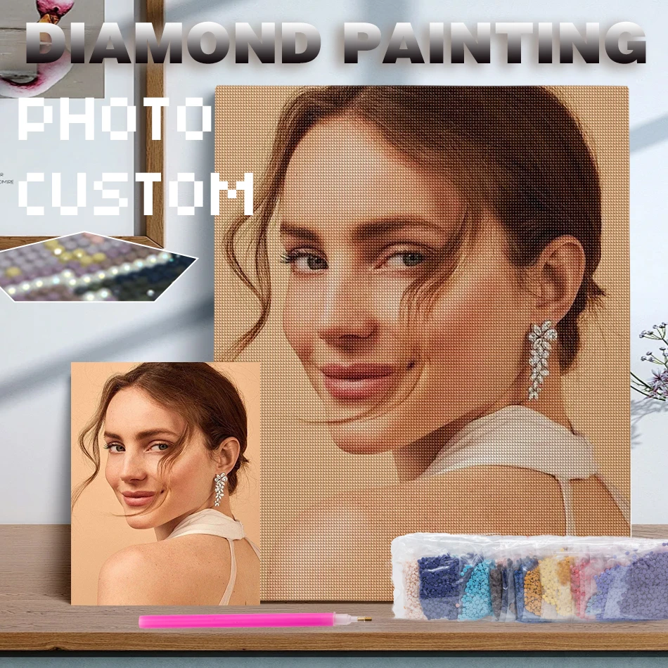 

CHENISTORY Photo Custom 5D Diamond Painting Full Square Rhinestone Picture Diamond Embroidery Mosaic Cross Stitch Home Decor